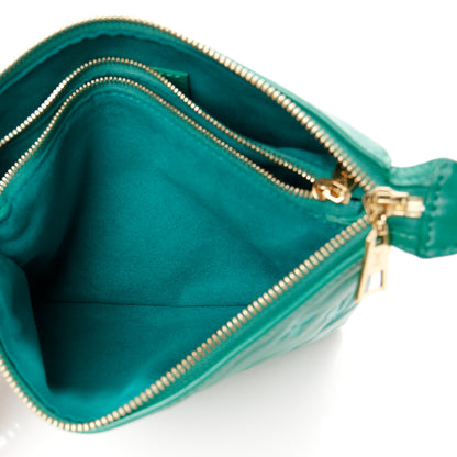 Louis Vuitton Lambskin Embossed Monogram Coussin BB Emeraude 7 of 11