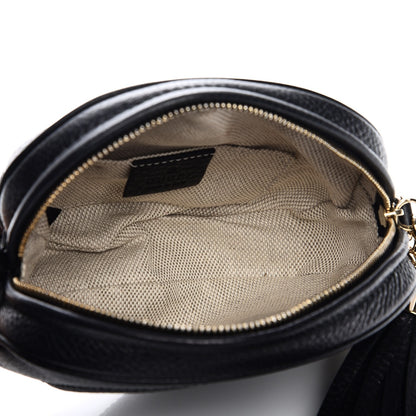 Gucci Pebbled Calfskin Mini Soho Chain Bag Black 5 of 7
