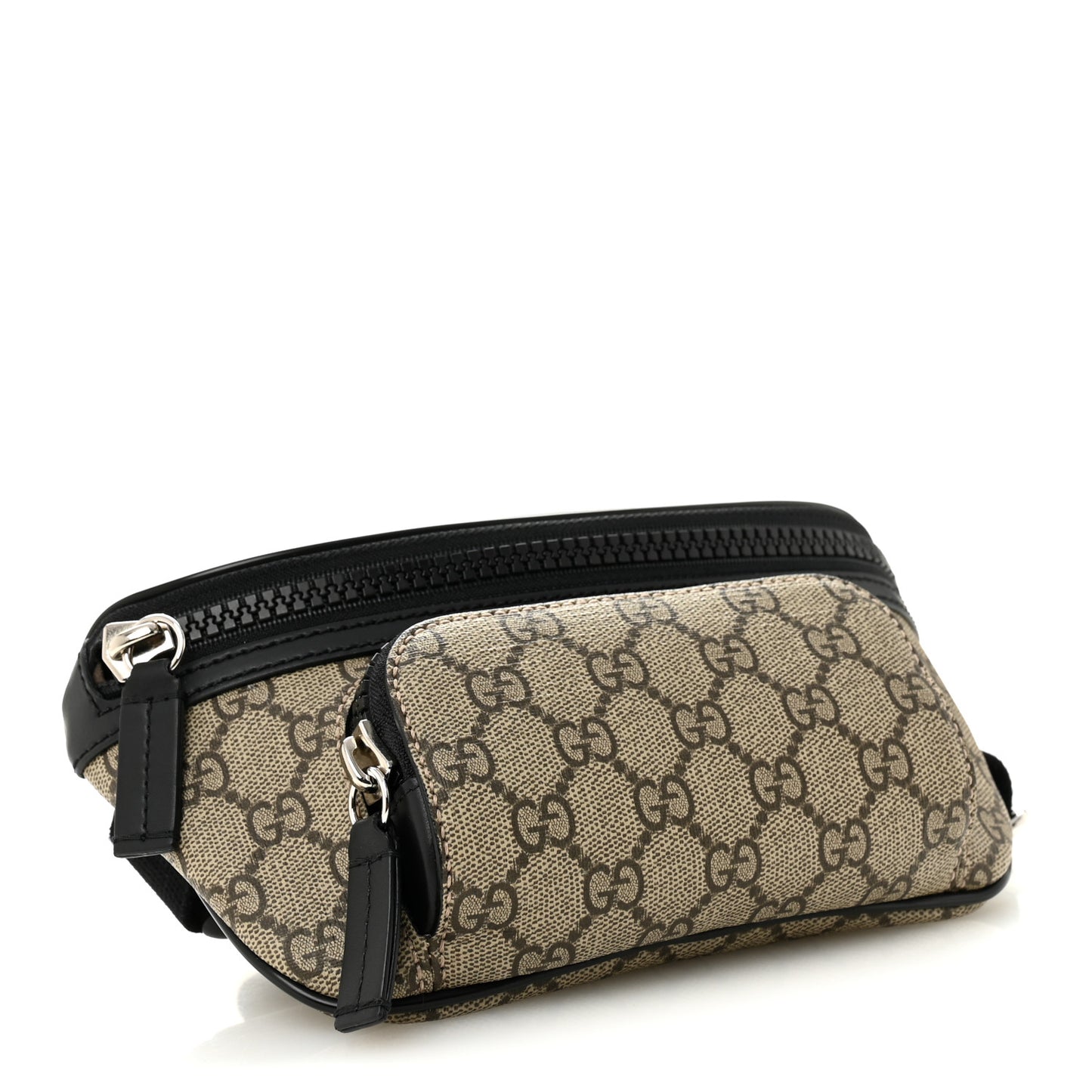 GG Supreme Monogram Belt Bag Black