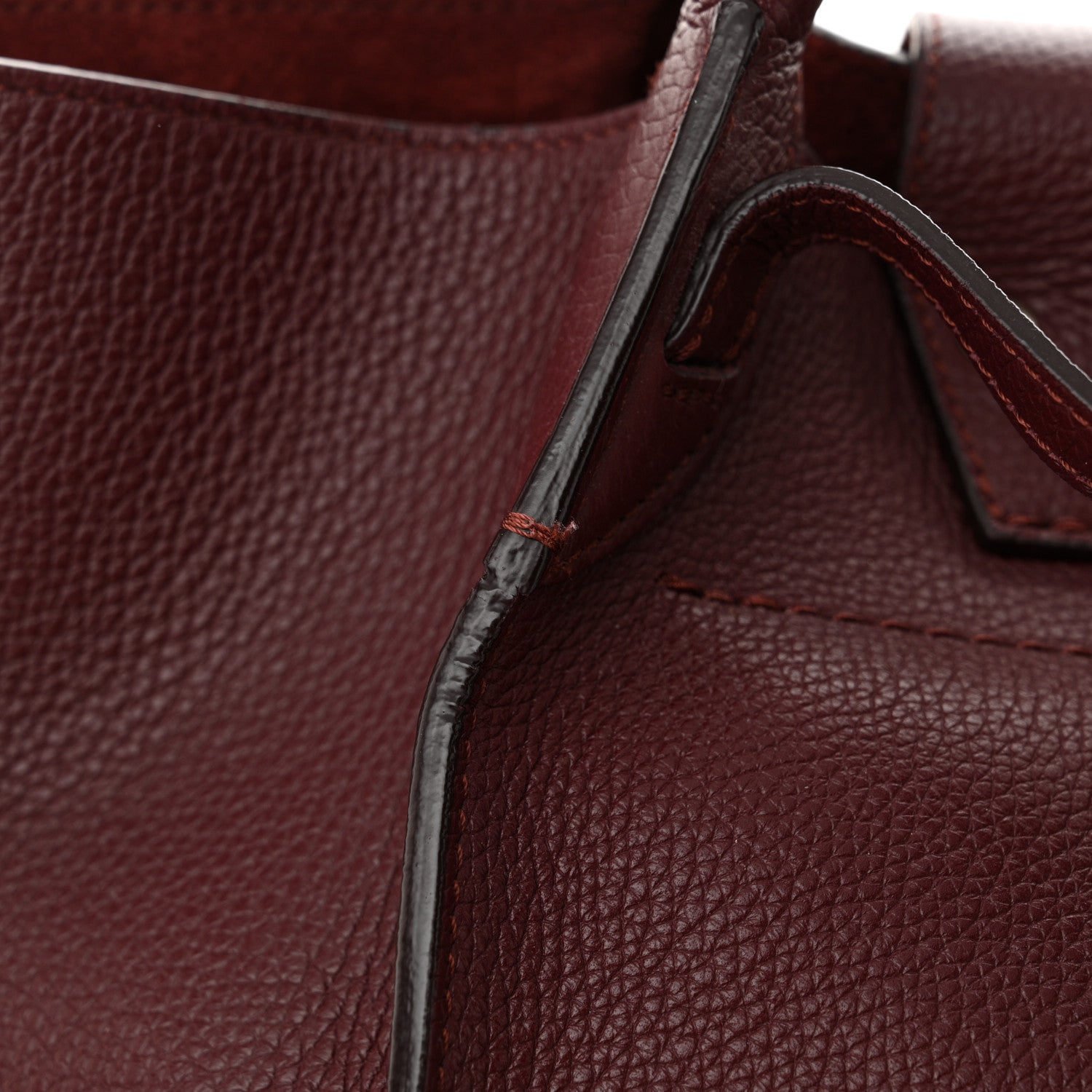 Celine Supple Grained Calfskin Small Big Bag Wine 12 of 13