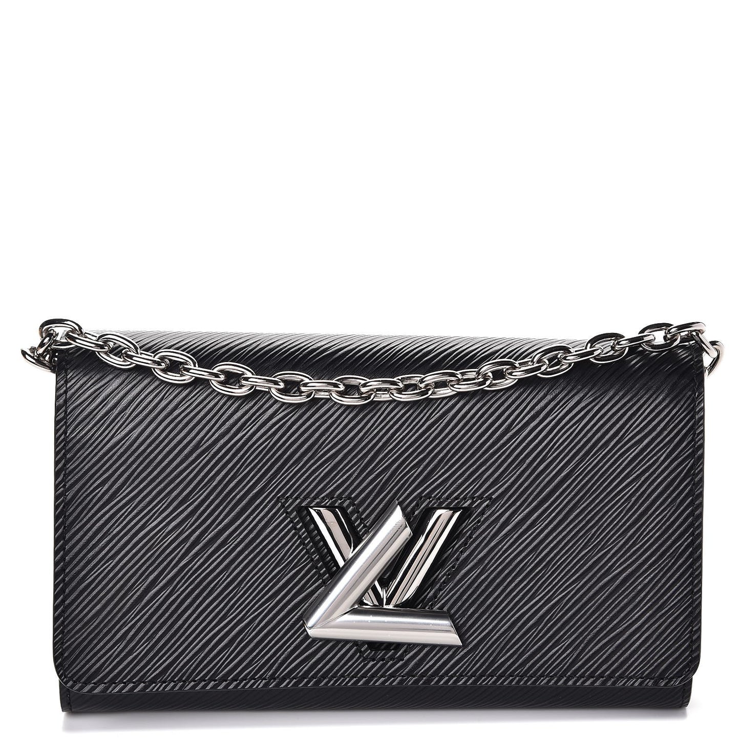 Epi Twist Chain Wallet Black