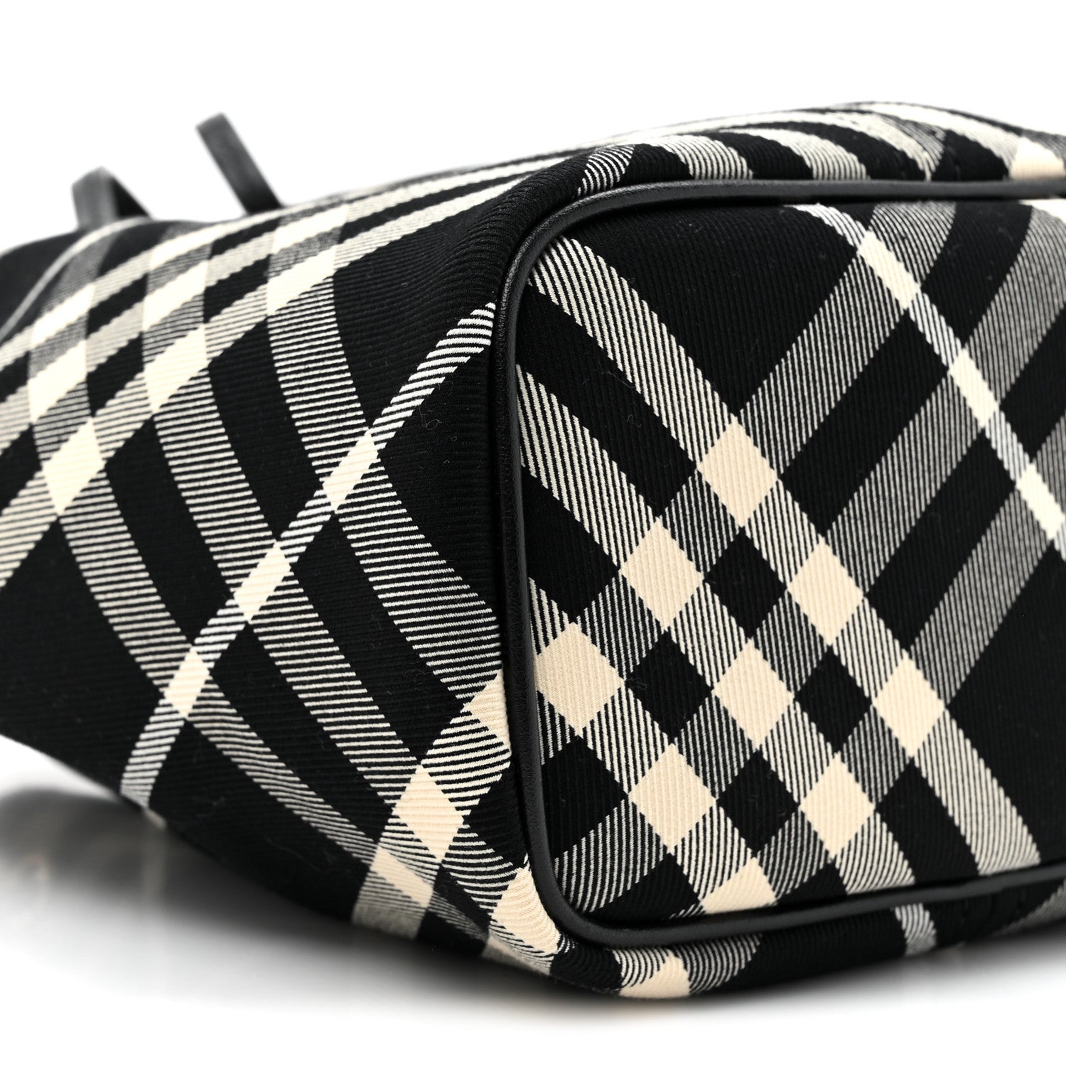 Burberry Check Mini Bucket Bag Black Calico 10 of 10