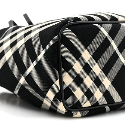Burberry Check Mini Bucket Bag Black Calico 10 of 10