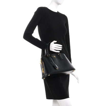 Prada Saffiano Vernice Medium Promenade Tote Black 3 of 8