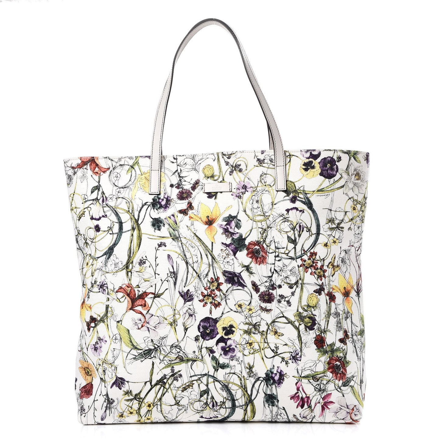Canvas Flora Infinity Large Tote White
