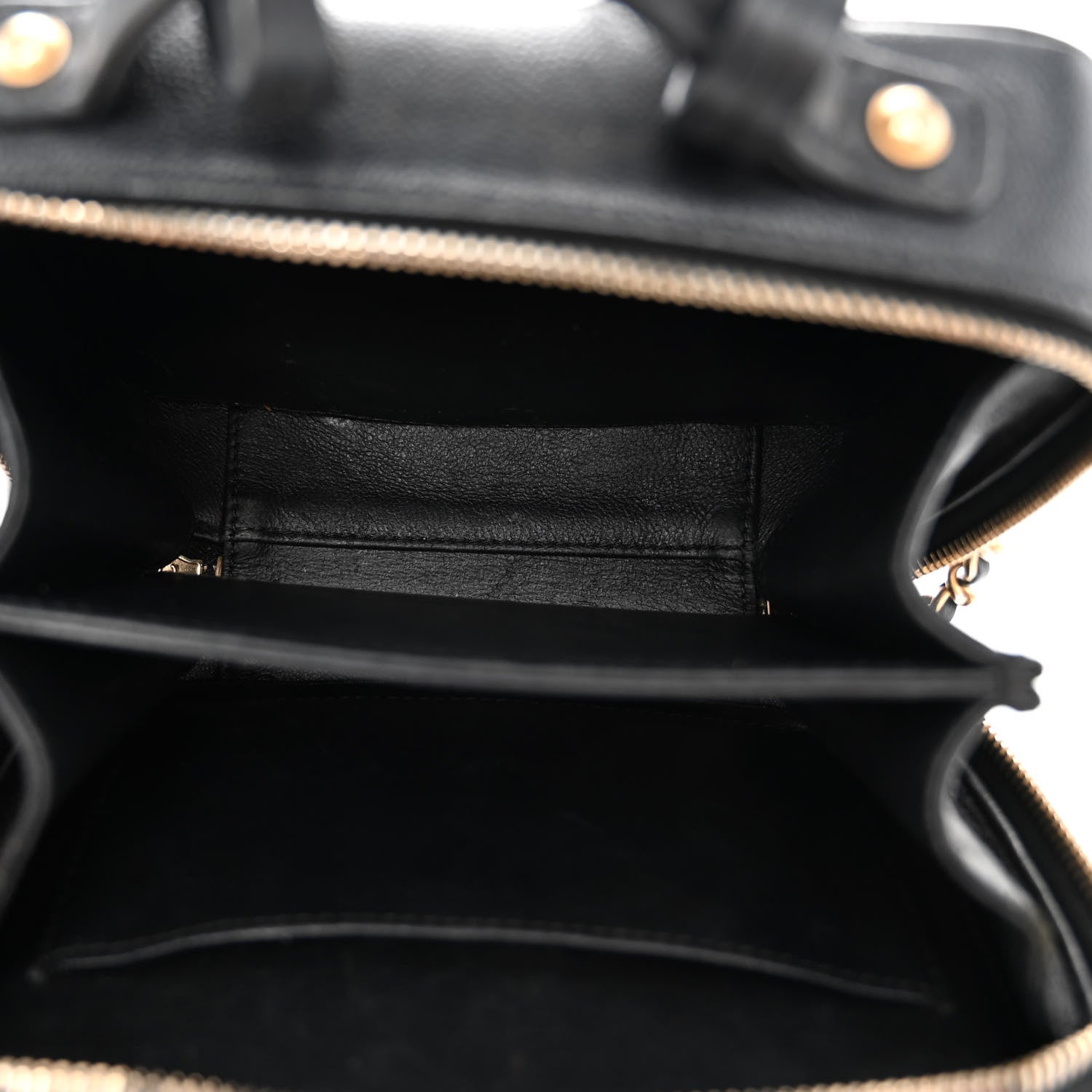 Chanel Caviar Quilted Small CC Filigree Vanity Case Black 5 of 9