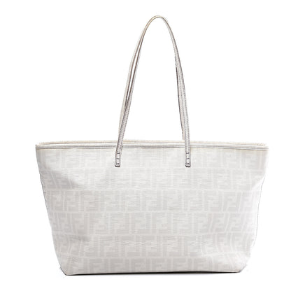 Fendi Zucca Spalmati Medium Roll Tote Bianco 1 of 16