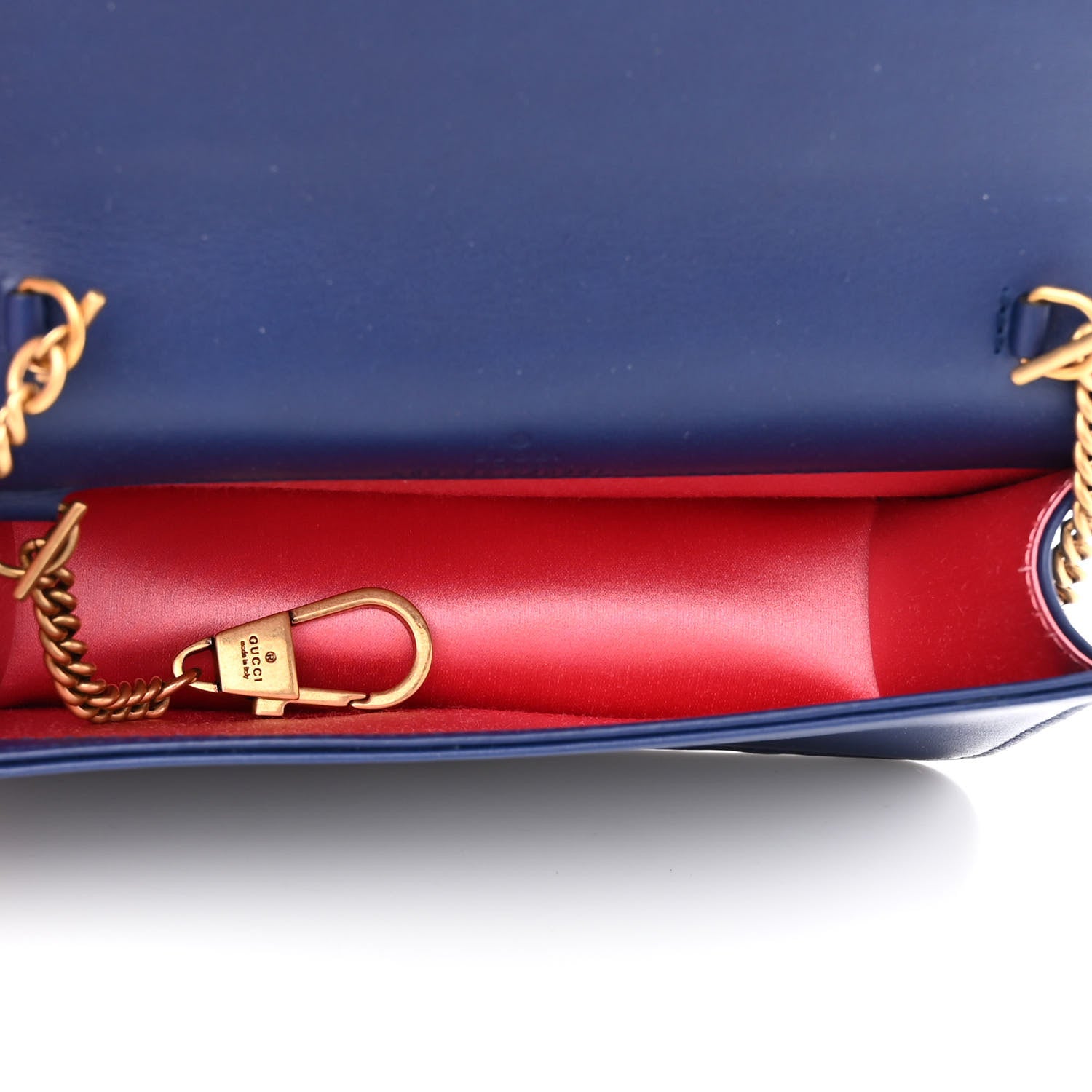 Gucci Velvet Matelasse GG Marmont Mini Bag Cobalt Blue 5 of 12