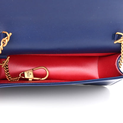 Gucci Velvet Matelasse GG Marmont Mini Bag Cobalt Blue 5 of 12