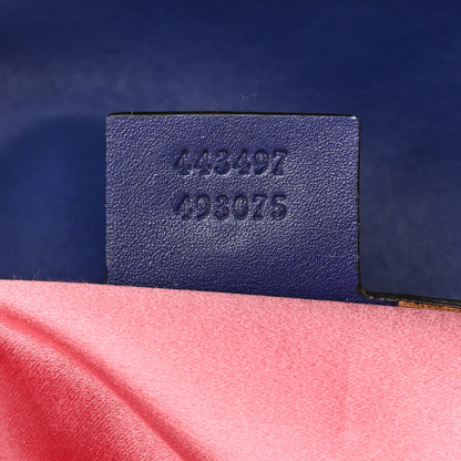Gucci Velvet Matelasse Small GG Marmont Shoulder Bag Cobalt Blue 7 of 14