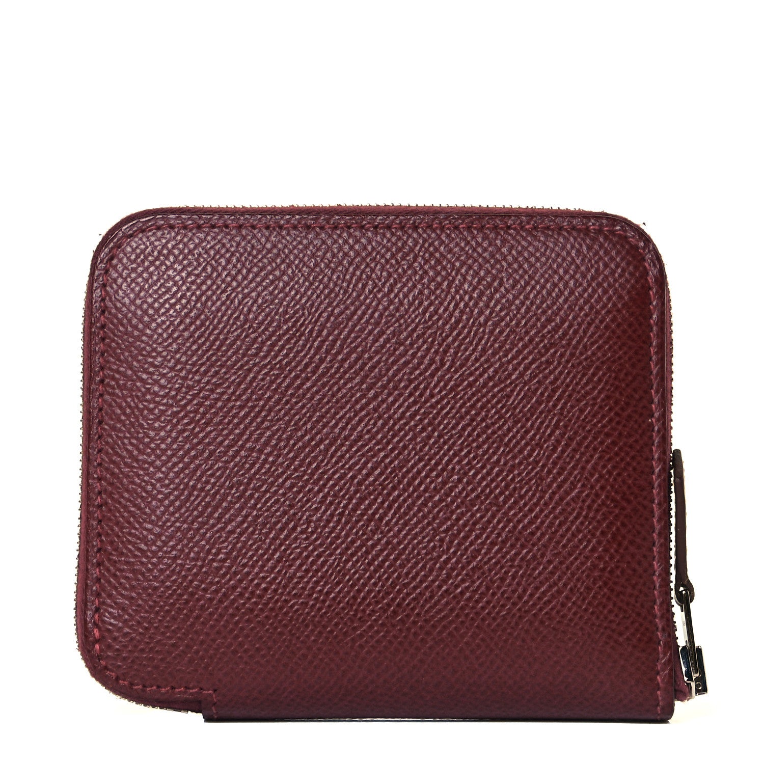 Hermes Epsom Silk'In Compact Wallet Rouge H 1 of 8