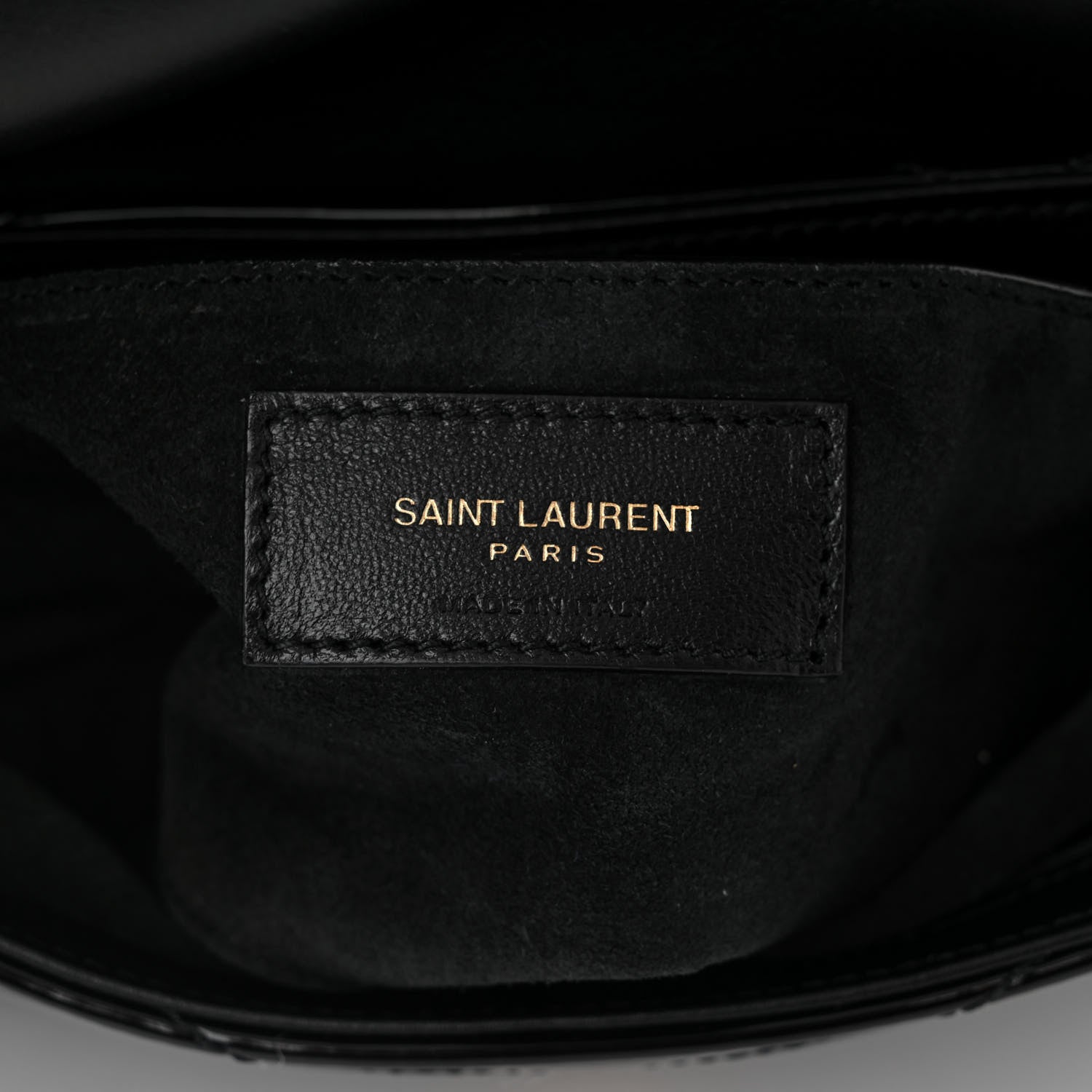 Saint Laurent Patent Quilted Le 57 Diamond Shoulder Bag Black 6 of 10