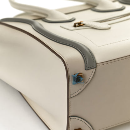 Celine Shiny Smooth Calfskin Micro Tri-Color Luggage Natural 16 of 18