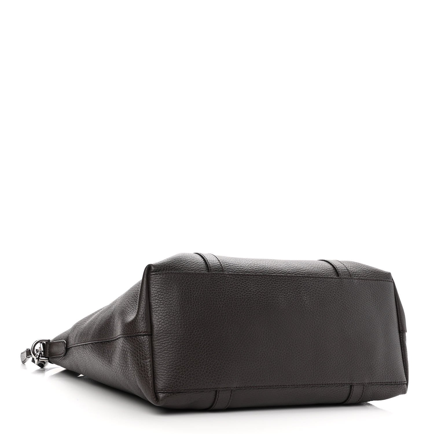 Gucci Calfskin Medium GG Charm Convertible Dome Satchel Dark Brown 4 of 10