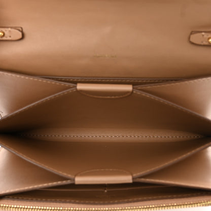 Burberry Calfskin Embossed Monogram Crossbody Light Camel 6 of 11