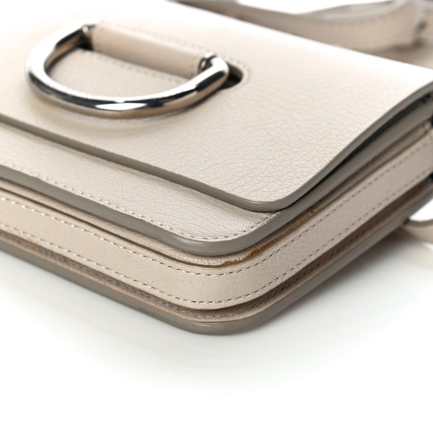 Goatskin Mini D-Ring Bag Beige