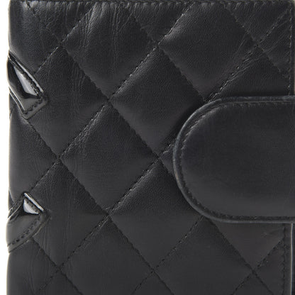 Chanel Calfskin Quilted Cambon Bi-Fold Wallet Black 10 of 11