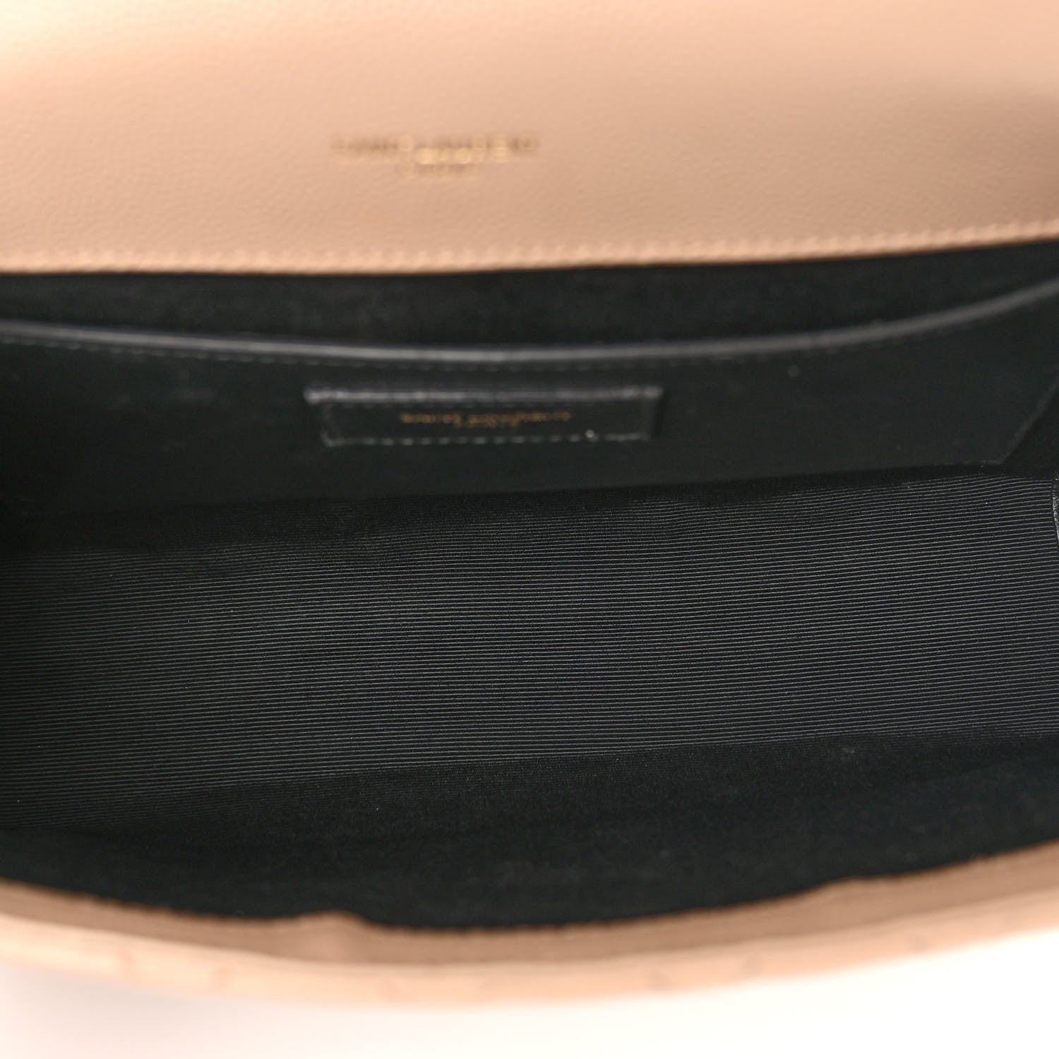 Saint Laurent Grain De Poudre Textured Mixed Matelasse Medium Triquilt Monogram Satchel Dark Beige 5 of 12