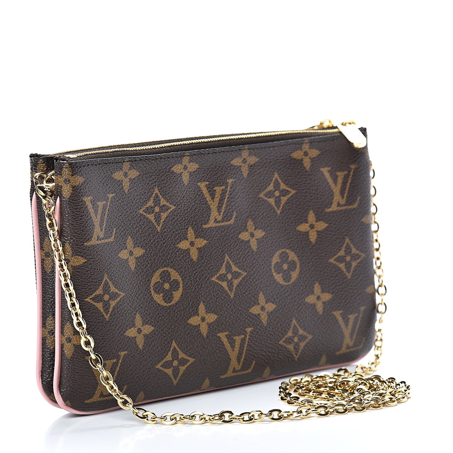 Monogram Blooming Flowers Double Zip Pochette