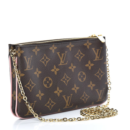 Louis Vuitton Monogram Blooming Flowers Double Zip Pochette 2 of 11