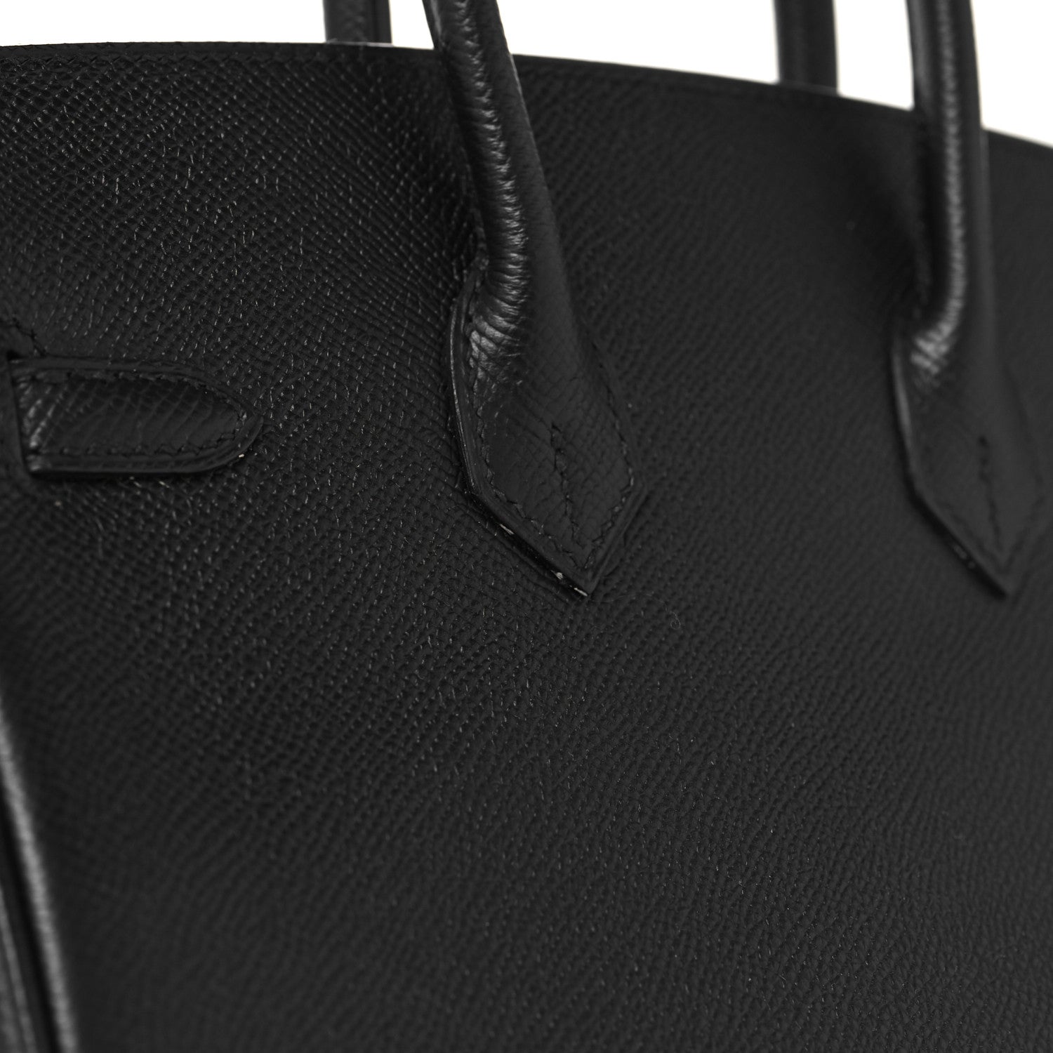 Hermes Epsom Horseshoe Birkin 25 Black Raisin 13 of 14