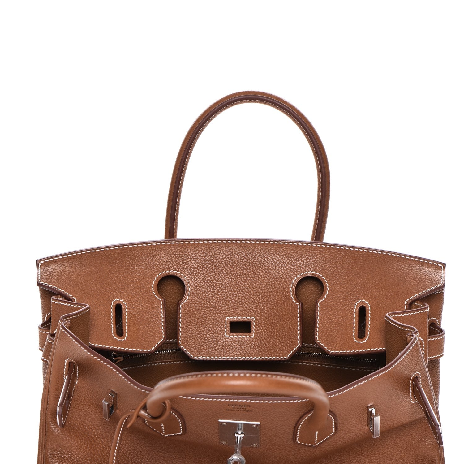 Hermes Natural Barenia Faubourg Birkin 30 Fauve 8 of 27