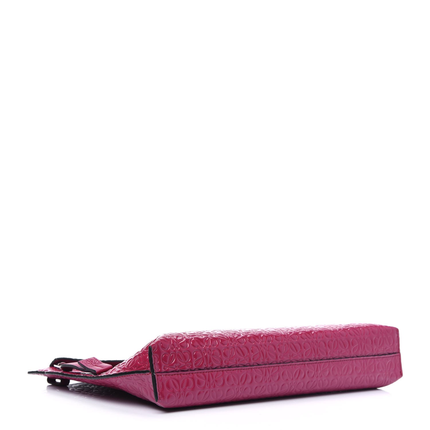 Loewe Calfskin Embossed Repeat T Pouch Raspberry 4 of 10