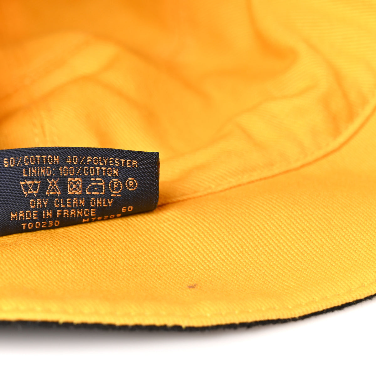 Louis Vuitton Denim Monogram Reversible LV Bucket Hat 60 Black Yellow 10 of 10