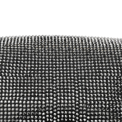 Versace Suede Crystal Medusa Sultan Evening Bag Black 9 of 11