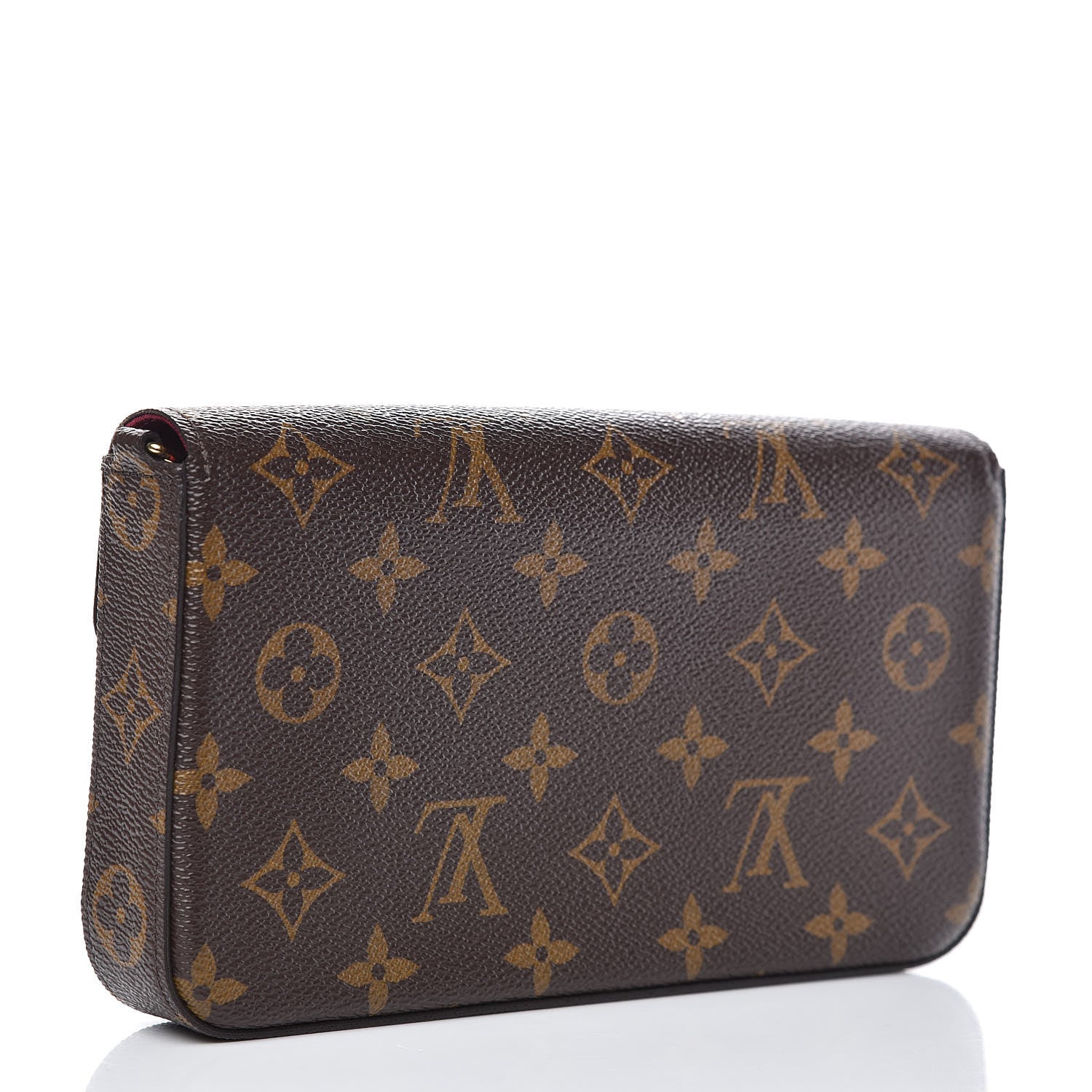 Louis Vuitton Monogram Pochette Felicie Chain Wallet Fuchsia 3 of 7