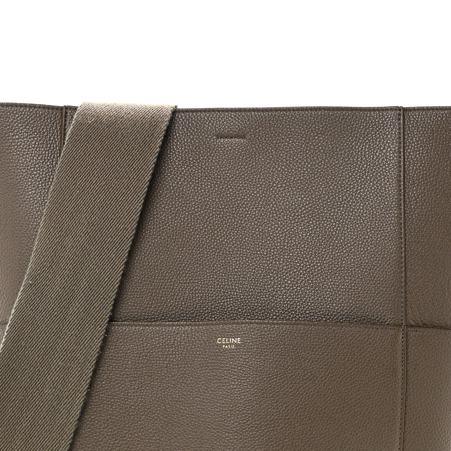 Celine Soft Grained Calfskin Sangle Bucket Bag Taupe 8 of 10