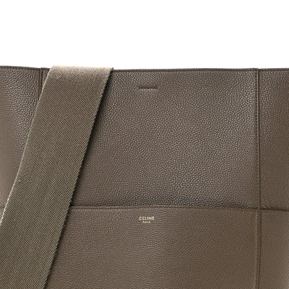 Celine Soft Grained Calfskin Sangle Bucket Bag Taupe 8 of 10