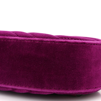 Gucci Velvet Matelasse GG Marmont Belt Bag 85 34 Violet Cyclamen 11 of 13