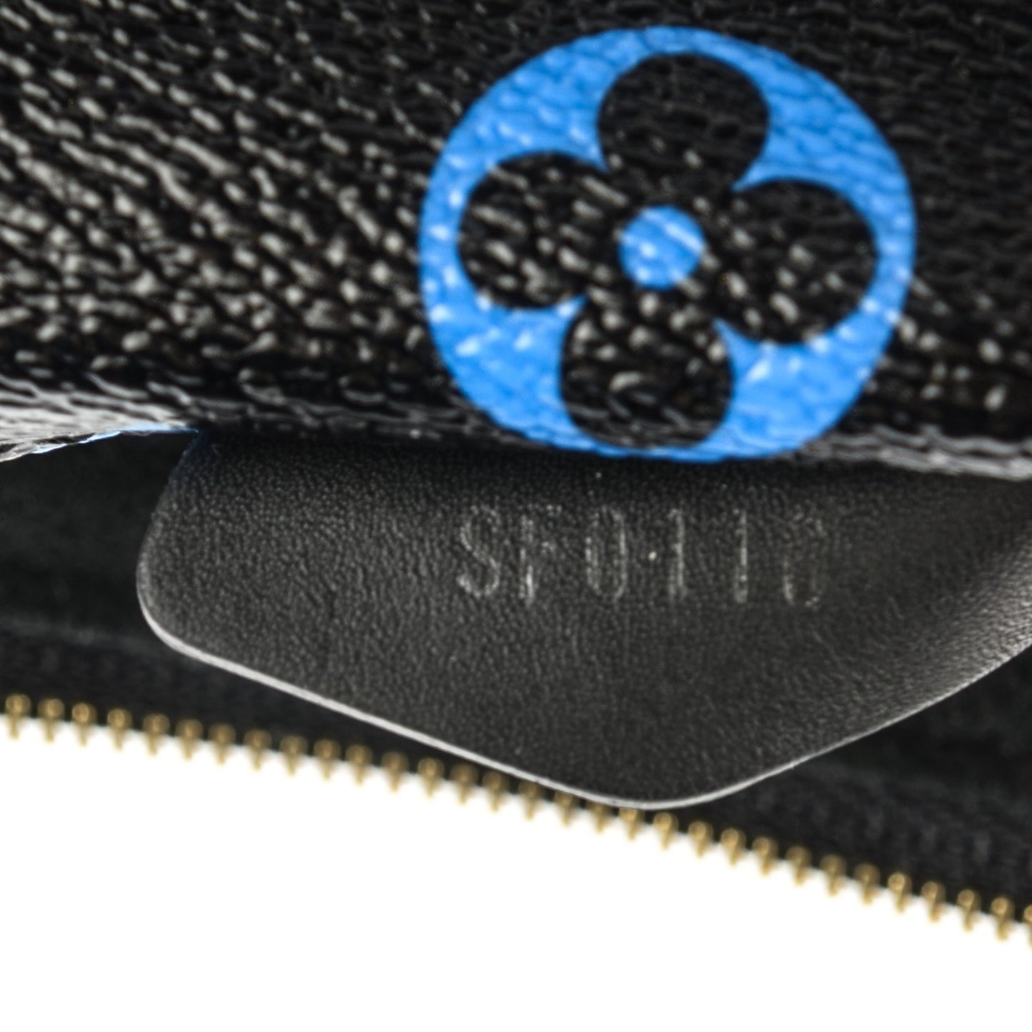 Colored Monogram Mini Pochette Accessories Blue Black