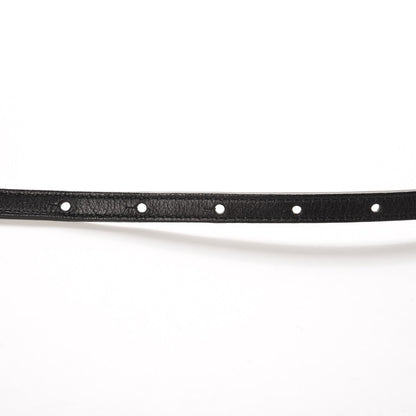 Gucci Calfskin 1973 Buckle Skinny Belt 90 36 Black 7 of 13