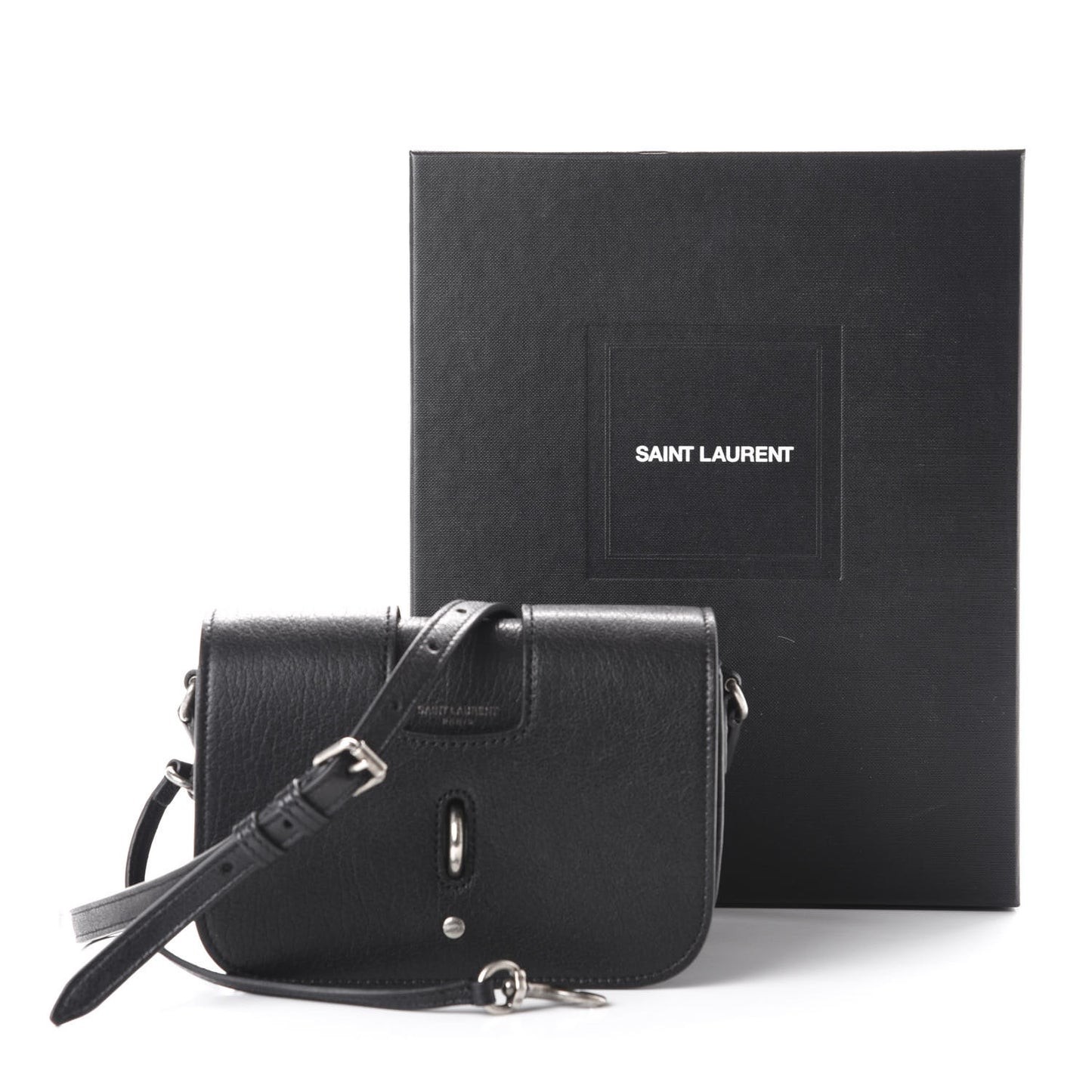 Lambskin Toy Charlotte Messenger Bag Black