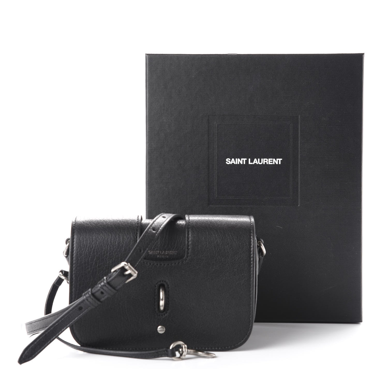 Saint Laurent Lambskin Toy Charlotte Messenger Bag Black 9 of 9