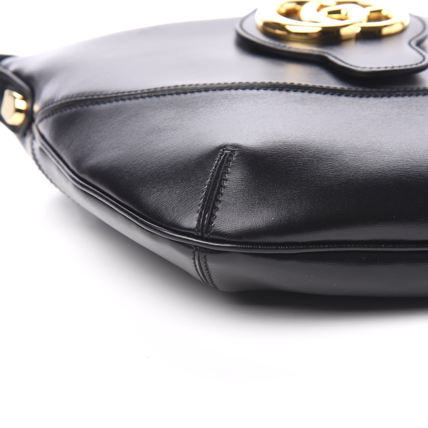 Gucci Calfskin Medium Arli Shoulder Bag Black 7 of 9
