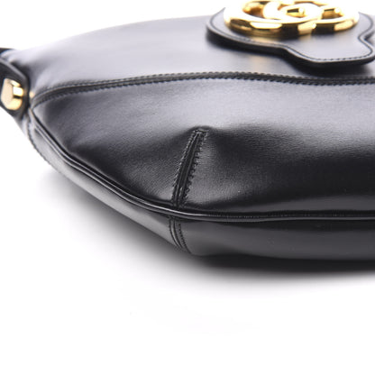 Gucci Calfskin Medium Arli Shoulder Bag Black 7 of 9