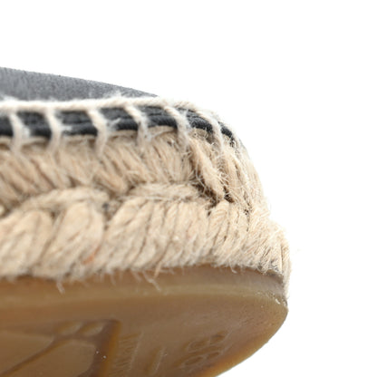 Chanel Mesh Grosgrain CC Espadrilles Mule 36 Beige Black 14 of 15