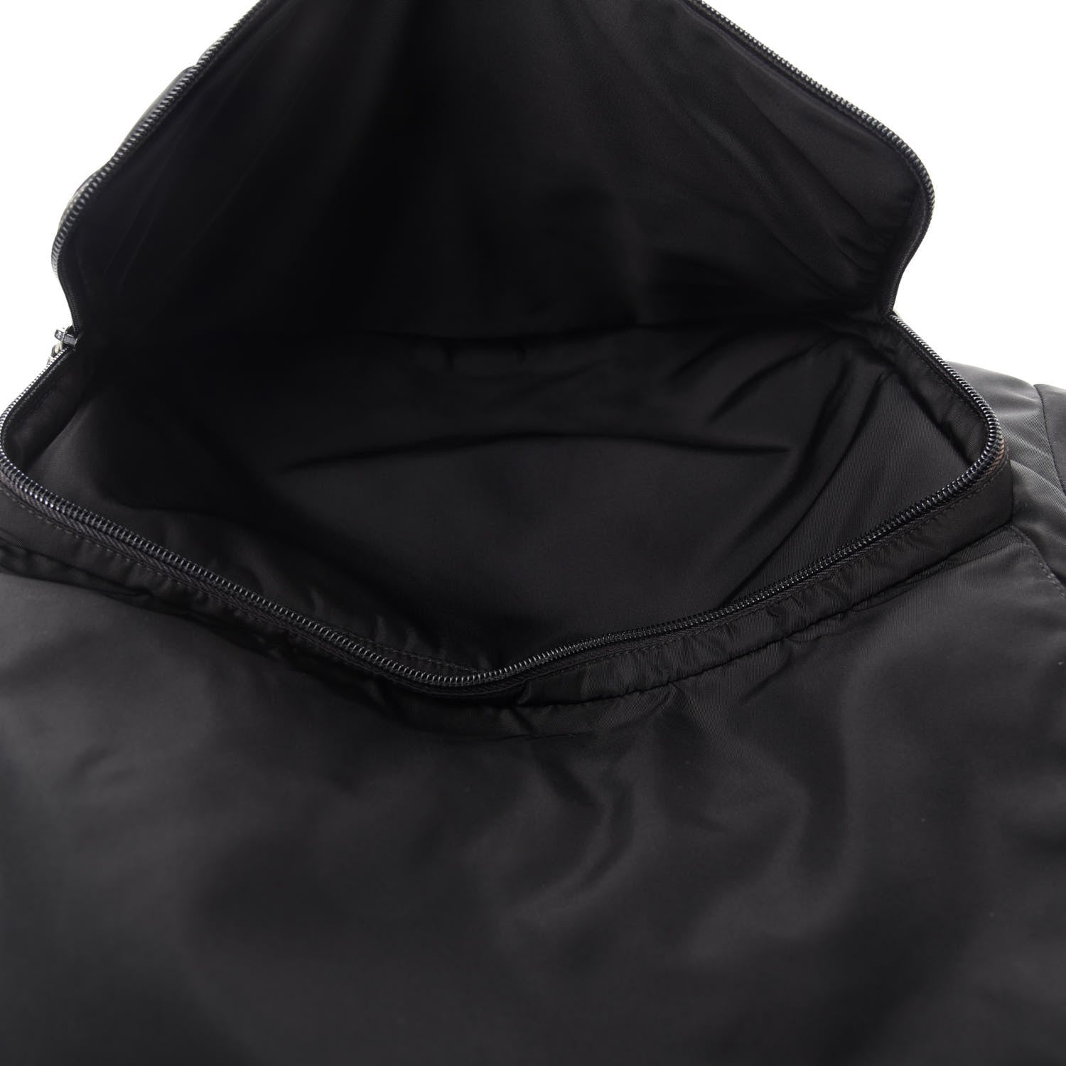 Prada Tessuto Nylon Saffiano Messenger Satchel Black 5 of 13