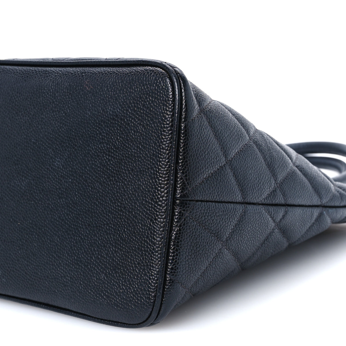 Caviar Quilted Medallion Tote Black
