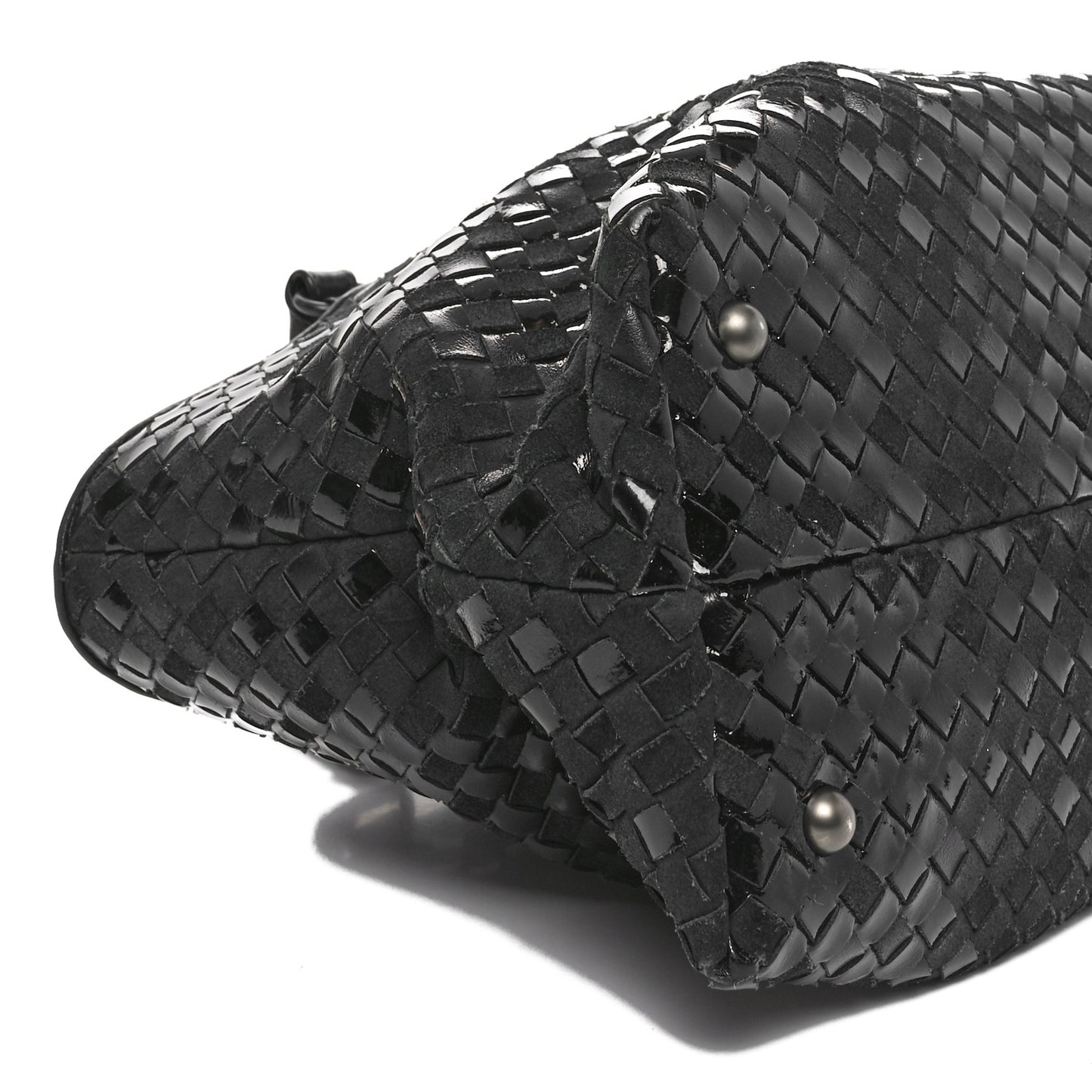 Intrecciato Rugiada Vintaga Medium Shopper Black