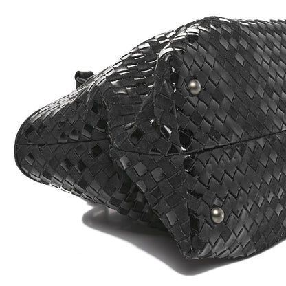 Bottega Veneta Intrecciato Rugiada Vintaga Medium Shopper Black 10 of 11