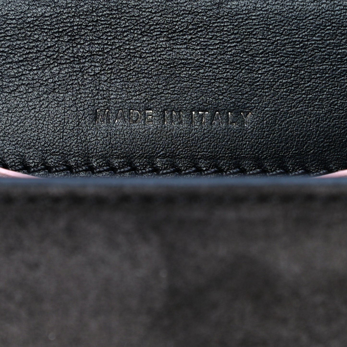 Suede Calfskin Trisha Small Shoulder Bag Black