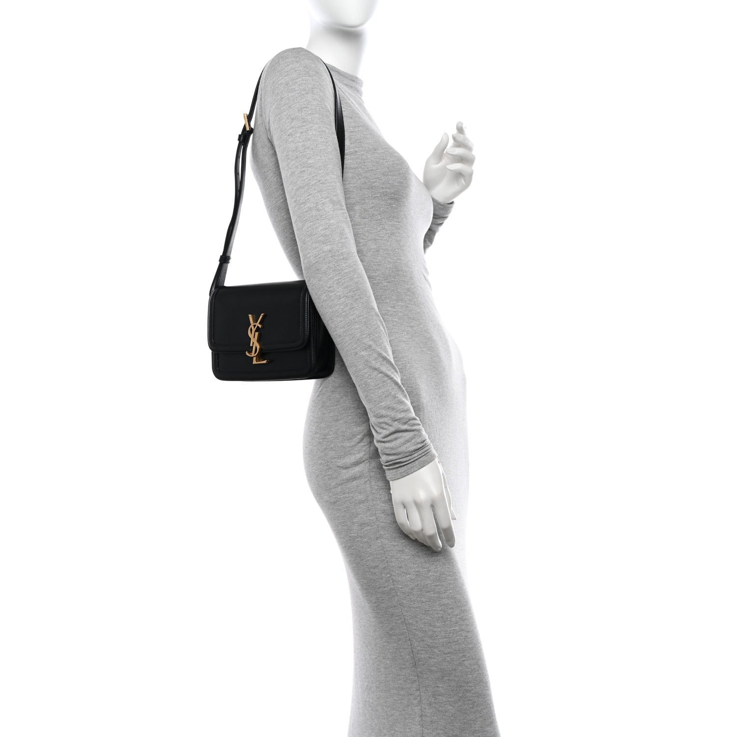 Saint Laurent Smooth Calfskin Small Solferino Satchel Black 2 of 11