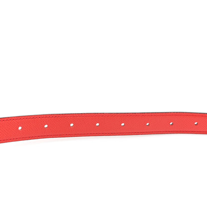 Hermes Swift Epsom 24mm Belt Strap 85 34 Rouge Casaque Rouge Tomate 4 of 4