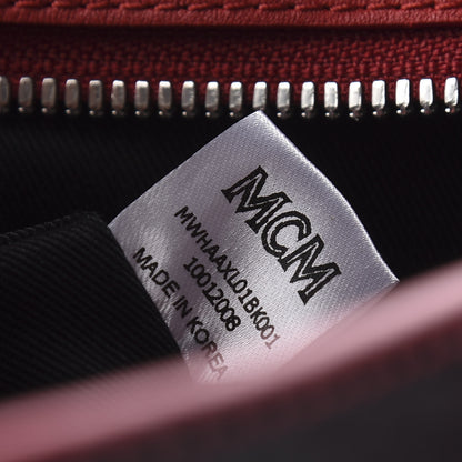 MCM Visetos Medium Klara Hobo Red Black 10 of 10