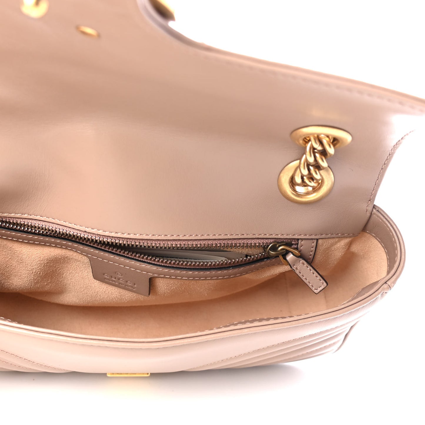 Calfskin Matelasse Small GG Marmont Shoulder Bag Porcelain Rose