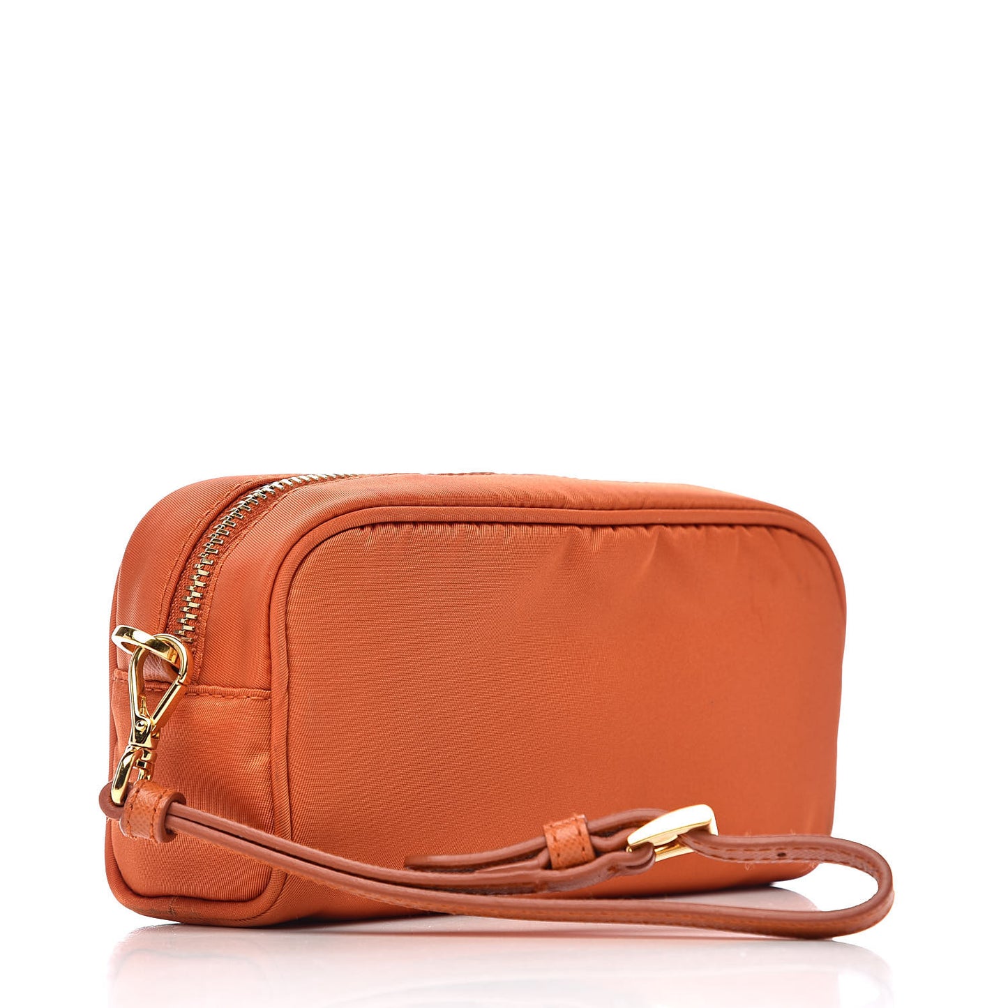 Nylon Vela Wristlet Papaya